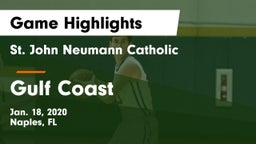 St. John Neumann Catholic  vs Gulf Coast  Game Highlights - Jan. 18, 2020