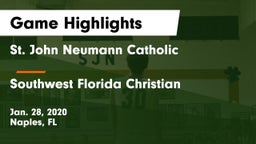 St. John Neumann Catholic  vs Southwest Florida Christian  Game Highlights - Jan. 28, 2020