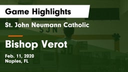 St. John Neumann Catholic  vs Bishop Verot Game Highlights - Feb. 11, 2020