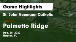St. John Neumann Catholic  vs Palmetto Ridge Game Highlights - Dec. 28, 2020