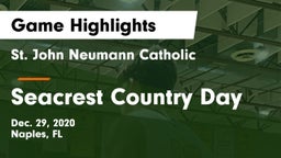 St. John Neumann Catholic  vs Seacrest Country Day Game Highlights - Dec. 29, 2020