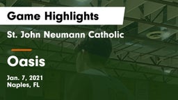 St. John Neumann Catholic  vs Oasis  Game Highlights - Jan. 7, 2021