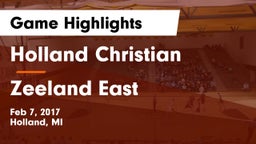 Holland Christian  vs Zeeland East  Game Highlights - Feb 7, 2017
