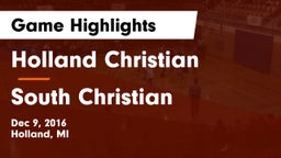 Holland Christian  vs South Christian Game Highlights - Dec 9, 2016