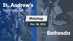 Matchup: St. Andrew's High vs. Bethesda 2016