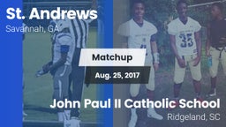 Matchup: St. Andrew's High vs. John Paul II Catholic School 2017