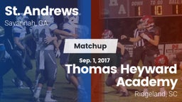Matchup: St. Andrew's High vs. Thomas Heyward Academy  2017
