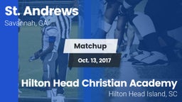 Matchup: St. Andrew's High vs. Hilton Head Christian Academy  2017