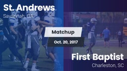Matchup: St. Andrew's High vs. First Baptist  2017