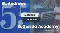 Matchup: St. Andrew's High vs. Bethesda Academy 2017