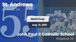 Matchup: St. Andrew's High vs. John Paul II Catholic School 2018
