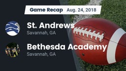 Recap: St. Andrews  vs. Bethesda Academy 2018