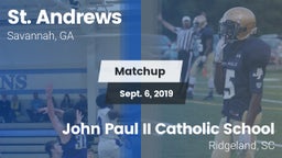 Matchup: St. Andrew's High vs. John Paul II Catholic School 2019