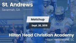 Matchup: St. Andrew's High vs. Hilton Head Christian Academy  2019