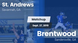 Matchup: St. Andrew's High vs. Brentwood  2019