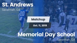Matchup: St. Andrew's High vs. Memorial Day School 2019