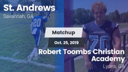Matchup: St. Andrew's High vs. Robert Toombs Christian Academy  2019