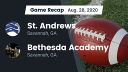 Recap: St. Andrews  vs. Bethesda Academy 2020