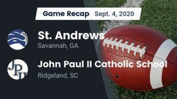 Recap: St. Andrews  vs. John Paul II Catholic School 2020