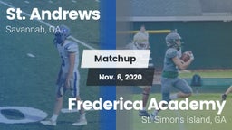 Matchup: St. Andrew's High vs. Frederica Academy  2020