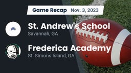 Recap: St. Andrew's School vs. Frederica Academy  2023