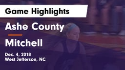 Ashe County  vs Mitchell  Game Highlights - Dec. 4, 2018