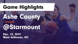 Ashe County  vs @Starmount Game Highlights - Dec. 12, 2019