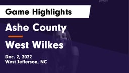 Ashe County  vs West Wilkes  Game Highlights - Dec. 2, 2022