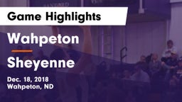 Wahpeton  vs Sheyenne  Game Highlights - Dec. 18, 2018