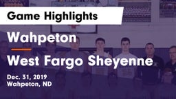 Wahpeton  vs West Fargo Sheyenne  Game Highlights - Dec. 31, 2019