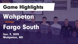 Wahpeton  vs Fargo South  Game Highlights - Jan. 9, 2020