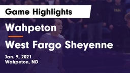 Wahpeton  vs West Fargo Sheyenne  Game Highlights - Jan. 9, 2021