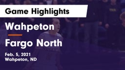 Wahpeton  vs Fargo North  Game Highlights - Feb. 5, 2021