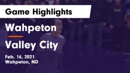 Wahpeton  vs Valley City  Game Highlights - Feb. 16, 2021