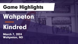 Wahpeton  vs Kindred  Game Highlights - March 7, 2024