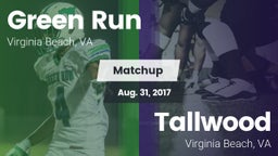 Matchup: Green Run High vs. Tallwood  2017