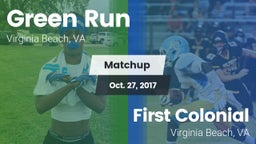 Matchup: Green Run High vs. First Colonial  2017