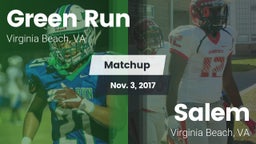 Matchup: Green Run High vs. Salem  2017
