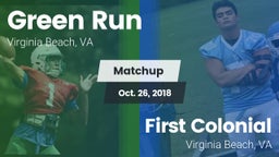 Matchup: Green Run High vs. First Colonial  2018