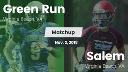 Matchup: Green Run High vs. Salem  2018