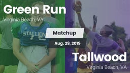 Matchup: Green Run High vs. Tallwood  2019