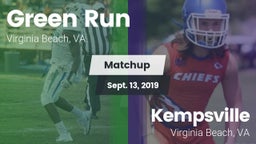 Matchup: Green Run High vs. Kempsville  2019