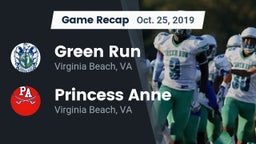 Recap: Green Run  vs. Princess Anne  2019