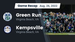 Recap: Green Run  vs. Kempsville  2022
