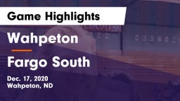 Wahpeton  vs Fargo South  Game Highlights - Dec. 17, 2020
