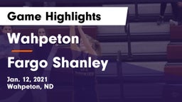 Wahpeton  vs Fargo Shanley  Game Highlights - Jan. 12, 2021