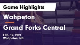 Wahpeton  vs Grand Forks Central  Game Highlights - Feb. 12, 2021