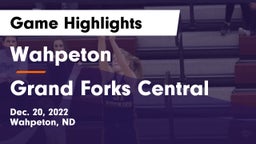 Wahpeton  vs Grand Forks Central  Game Highlights - Dec. 20, 2022