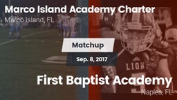 Matchup: Marco Island vs. First Baptist Academy  2017