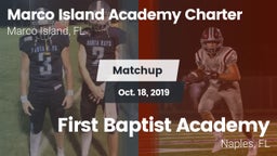 Matchup: Marco Island vs. First Baptist Academy  2019